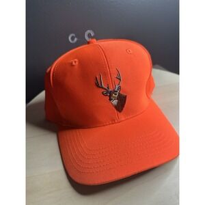 Hunting Orange Hunting Hat Deer On Front New